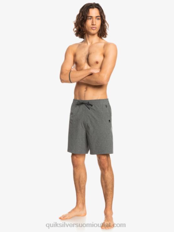 Quiksilver D6JJ1664 miehet musta joustavat kanerva sammakkoeläin 18 hybridishortsit