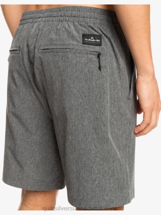 Quiksilver D6JJ1664 miehet musta joustavat kanerva sammakkoeläin 18 hybridishortsit