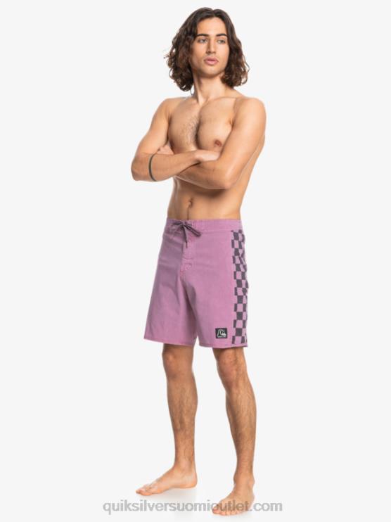 Quiksilver D6JJ1669 miehet pölyinen orkidea hamppustretch alkuperäinen kaari pesty 18 boardshortsit