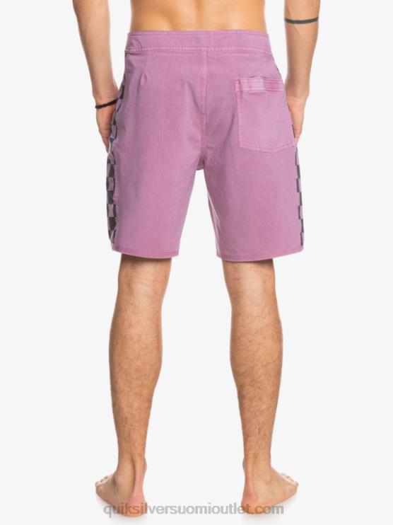 Quiksilver D6JJ1669 miehet pölyinen orkidea hamppustretch alkuperäinen kaari pesty 18 boardshortsit