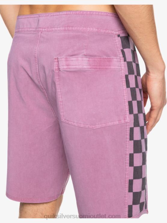 Quiksilver D6JJ1669 miehet pölyinen orkidea hamppustretch alkuperäinen kaari pesty 18 boardshortsit