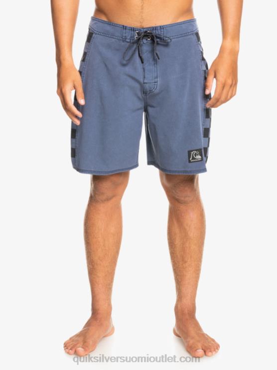 Quiksilver D6JJ1670 miehet laivasto bleiseri hamppustretch alkuperäinen kaari pesty 18 boardshortsit