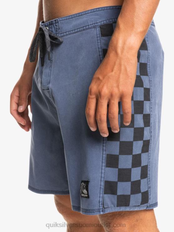 Quiksilver D6JJ1670 miehet laivasto bleiseri hamppustretch alkuperäinen kaari pesty 18 boardshortsit