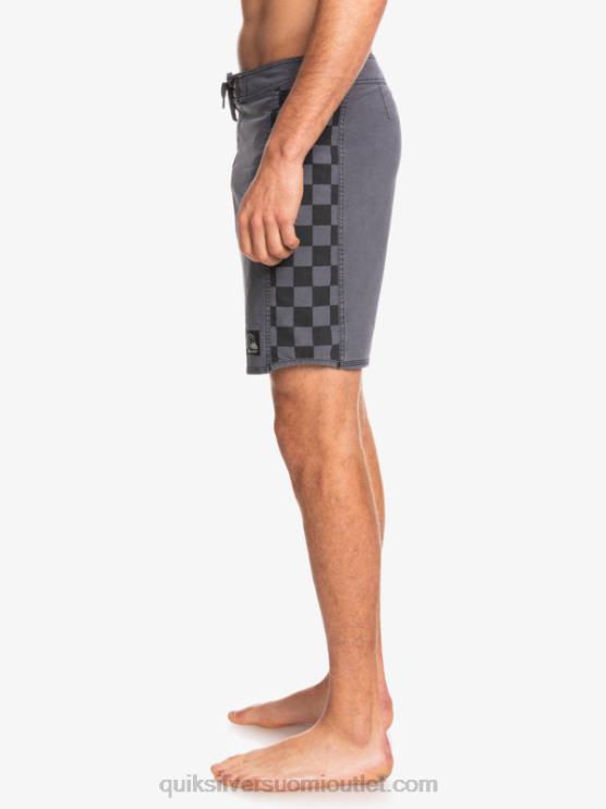Quiksilver D6JJ1671 miehet musta hamppustretch alkuperäinen kaari pesty 18 boardshortsit