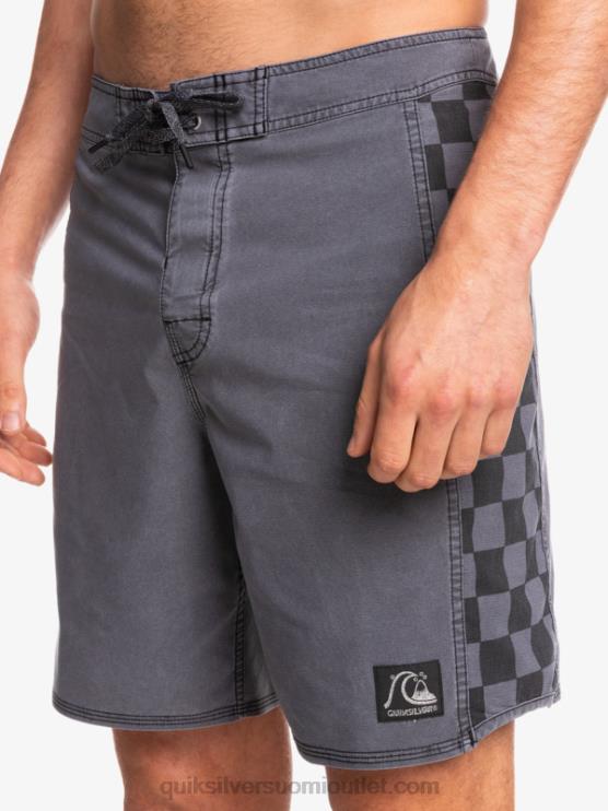 Quiksilver D6JJ1671 miehet musta hamppustretch alkuperäinen kaari pesty 18 boardshortsit