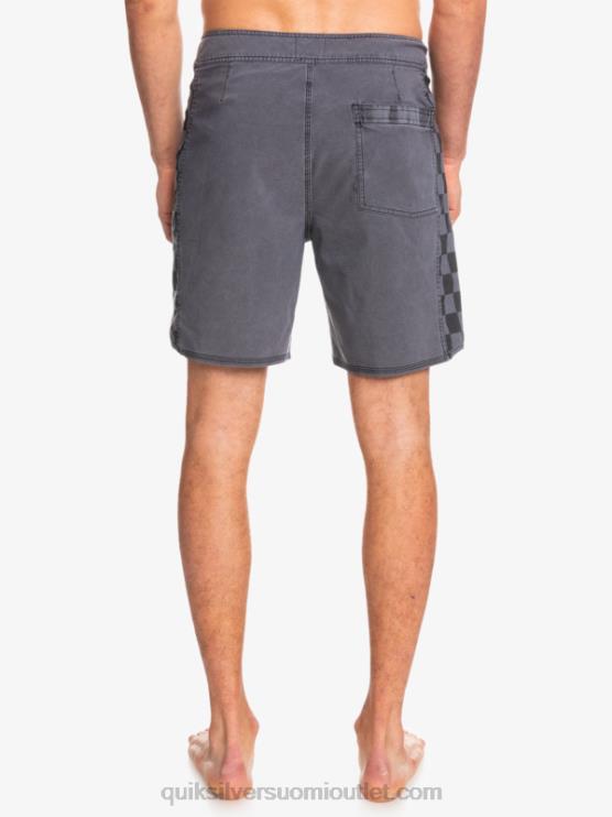 Quiksilver D6JJ1671 miehet musta hamppustretch alkuperäinen kaari pesty 18 boardshortsit