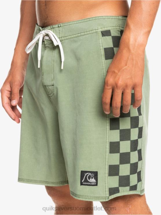 Quiksilver D6JJ1672 miehet timjami hamppustretch alkuperäinen kaari pesty 18 boardshortsit