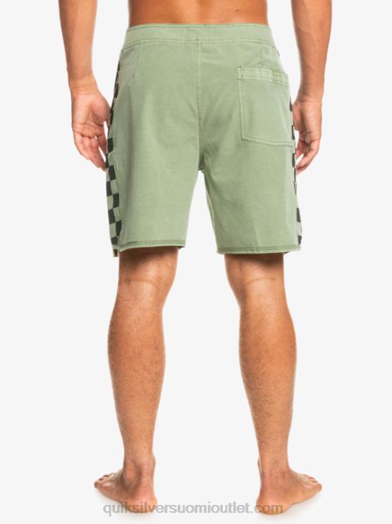 Quiksilver D6JJ1672 miehet timjami hamppustretch alkuperäinen kaari pesty 18 boardshortsit