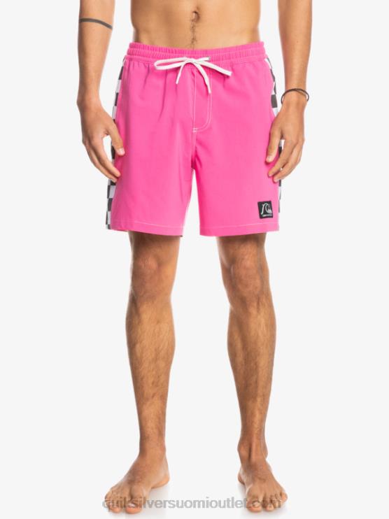 Quiksilver D6JJ1673 miehet räikeä pinkki hamppustretch alkuperäinen kaari 17 volleya