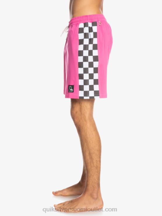 Quiksilver D6JJ1673 miehet räikeä pinkki hamppustretch alkuperäinen kaari 17 volleya