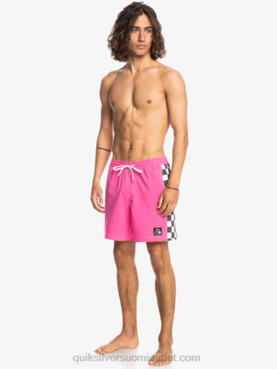 Quiksilver D6JJ1673 miehet räikeä pinkki hamppustretch alkuperäinen kaari 17 volleya