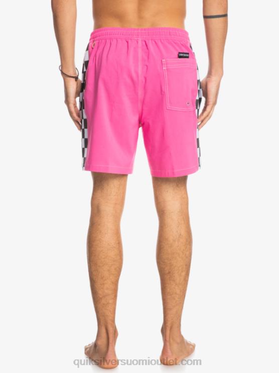 Quiksilver D6JJ1673 miehet räikeä pinkki hamppustretch alkuperäinen kaari 17 volleya