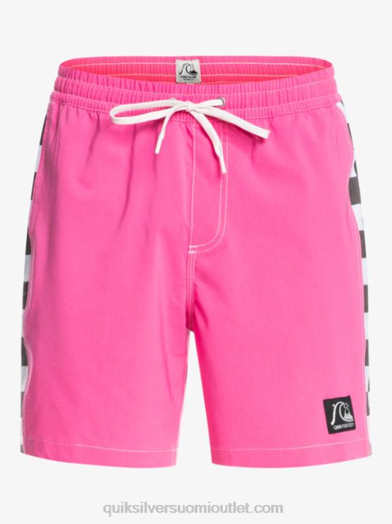 Quiksilver D6JJ1673 miehet räikeä pinkki hamppustretch alkuperäinen kaari 17 volleya