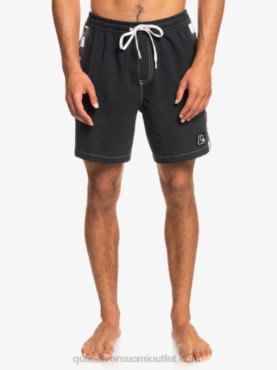 Quiksilver D6JJ1674 miehet musta hamppustretch alkuperäinen kaari 17 volleya
