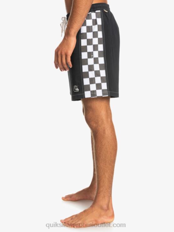 Quiksilver D6JJ1674 miehet musta hamppustretch alkuperäinen kaari 17 volleya