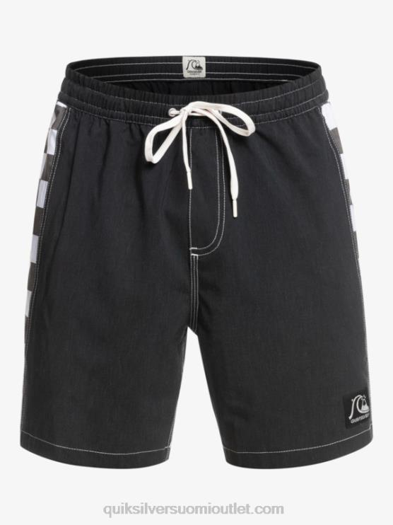 Quiksilver D6JJ1674 miehet musta hamppustretch alkuperäinen kaari 17 volleya