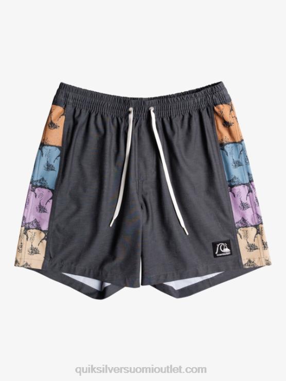 Quiksilver D6JJ1677 miehet musta hamppustretch alkuperäinen kaari 17 volleya