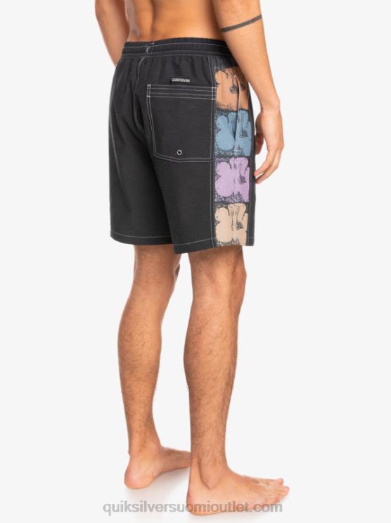 Quiksilver D6JJ1677 miehet musta hamppustretch alkuperäinen kaari 17 volleya