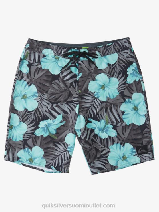 Quiksilver D6JJ1683 miehet musta d kukkainen arjen klassiset kukkaiset 20 boardshortsit