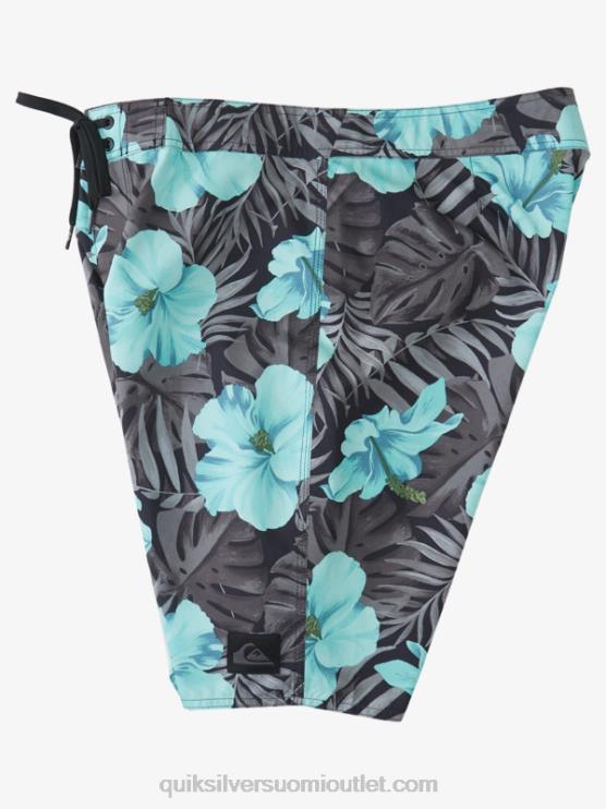 Quiksilver D6JJ1683 miehet musta d kukkainen arjen klassiset kukkaiset 20 boardshortsit
