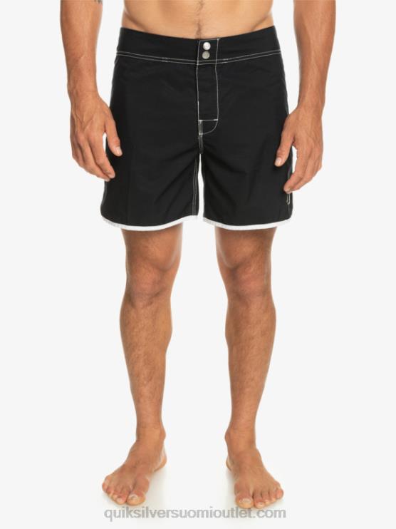 Quiksilver D6JJ168 miehet musta alkuperäiset kampasimpukkasnap 16 boardshortsit