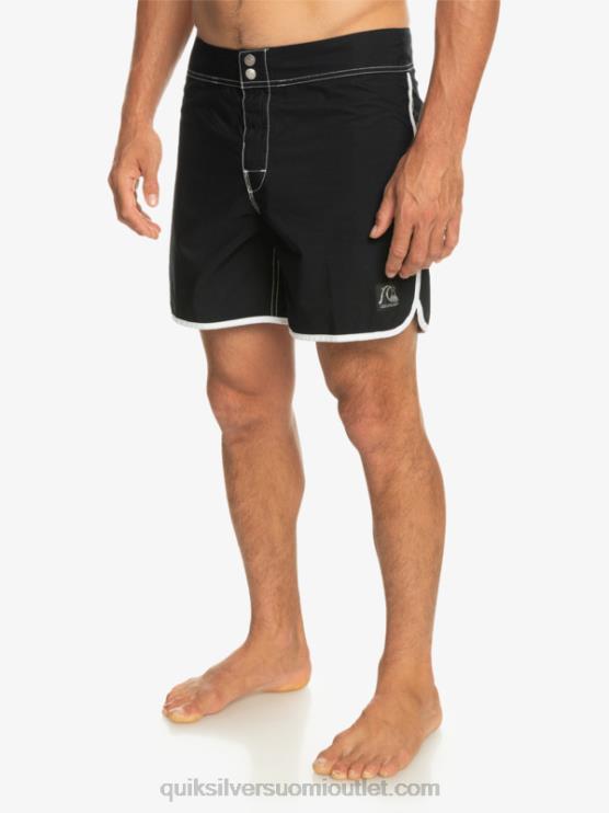 Quiksilver D6JJ168 miehet musta alkuperäiset kampasimpukkasnap 16 boardshortsit