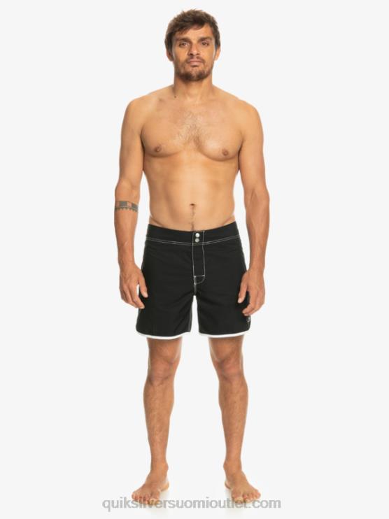 Quiksilver D6JJ168 miehet musta alkuperäiset kampasimpukkasnap 16 boardshortsit