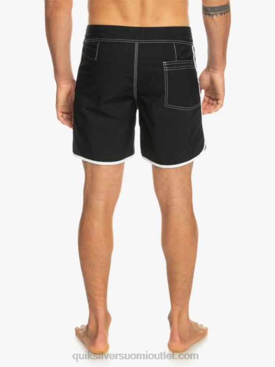 Quiksilver D6JJ168 miehet musta alkuperäiset kampasimpukkasnap 16 boardshortsit