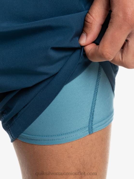 Quiksilver D6JJ1690 miehet maakunnan sininen omni training 17 stretch shortsit