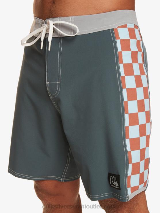 Quiksilver D6JJ172 miehet tumma liuskekivi alkuperäiset arch 18 boardshortsit