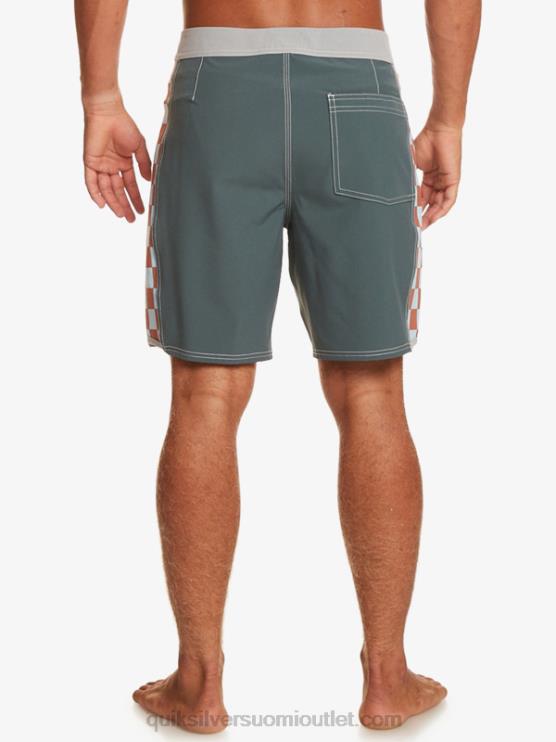 Quiksilver D6JJ172 miehet tumma liuskekivi alkuperäiset arch 18 boardshortsit