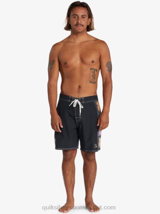 Quiksilver D6JJ1737 miehet musta alkuperäiset arch 18 boardshortsit