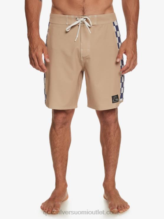 Quiksilver D6JJ173 miehet oliivin harmaa alkuperäiset arch 18 boardshortsit