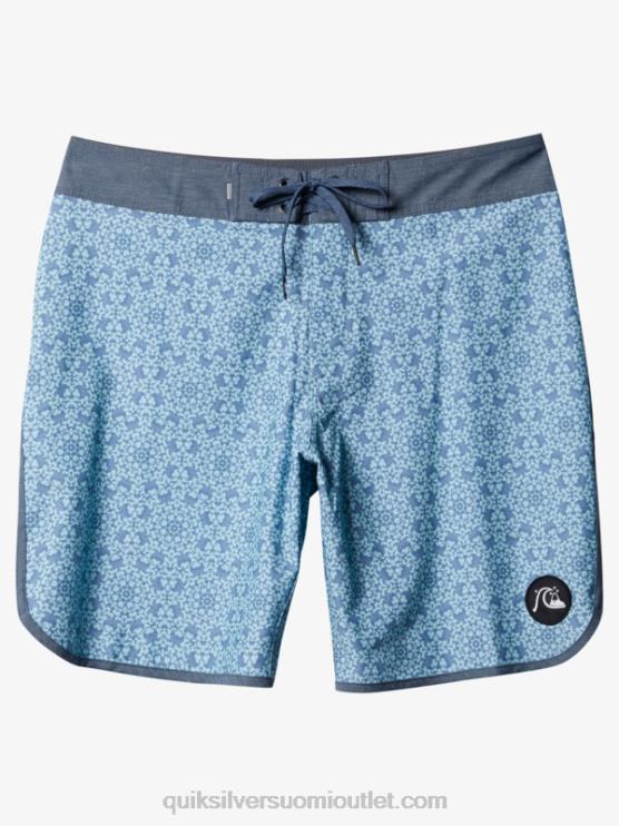 Quiksilver D6JJ1741 miehet sininen lasi hamppujousitettu kampasimpukka 19 boardshortsit