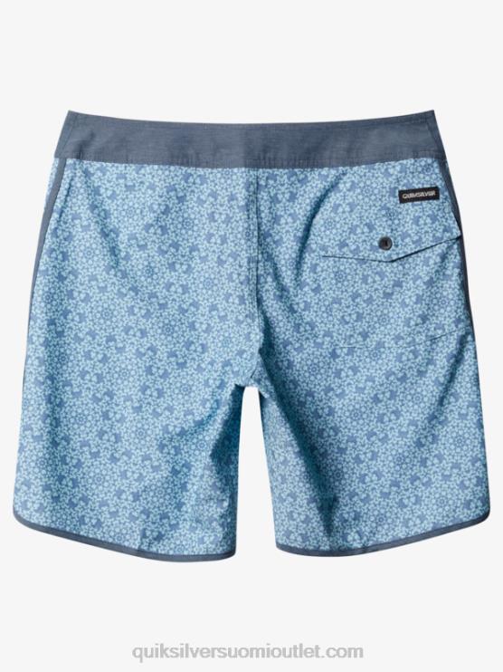 Quiksilver D6JJ1741 miehet sininen lasi hamppujousitettu kampasimpukka 19 boardshortsit
