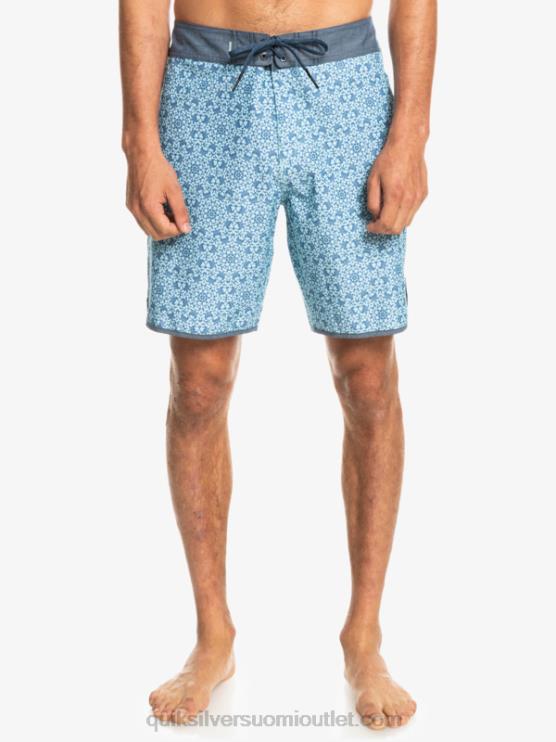 Quiksilver D6JJ1741 miehet sininen lasi hamppujousitettu kampasimpukka 19 boardshortsit