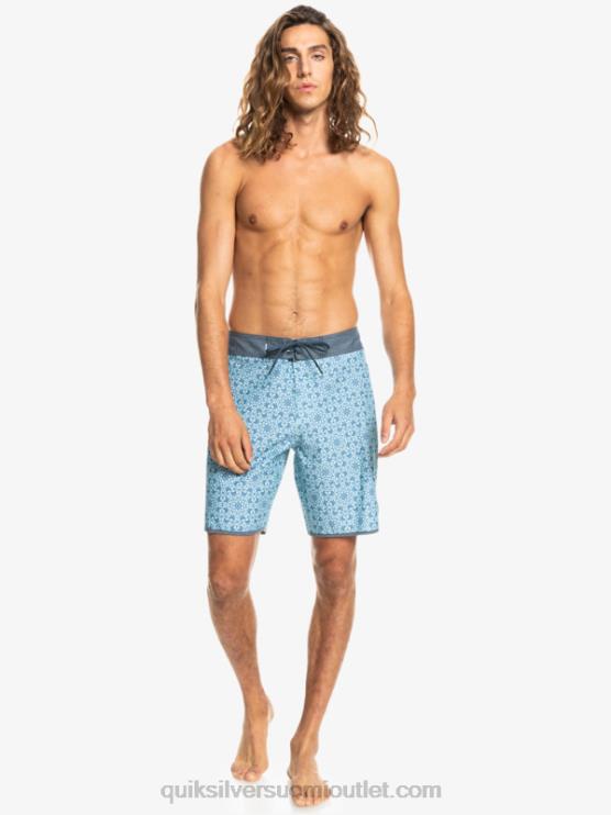 Quiksilver D6JJ1741 miehet sininen lasi hamppujousitettu kampasimpukka 19 boardshortsit