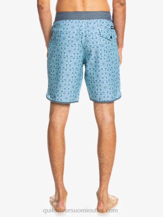 Quiksilver D6JJ1741 miehet sininen lasi hamppujousitettu kampasimpukka 19 boardshortsit