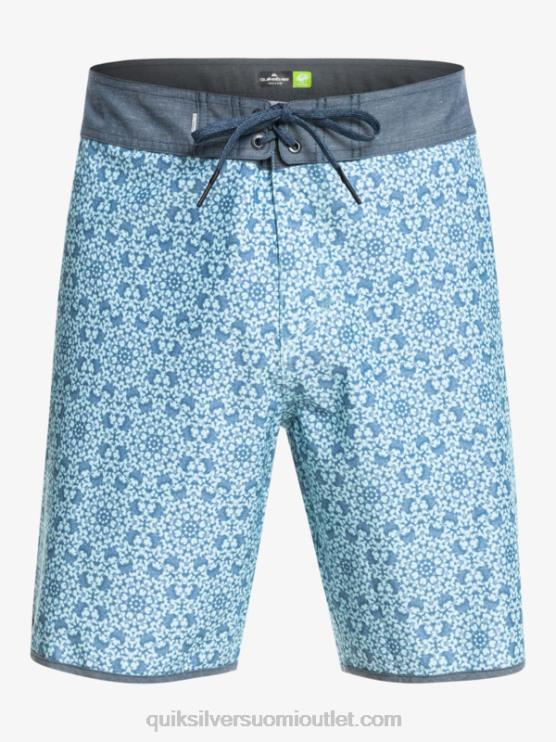 Quiksilver D6JJ1741 miehet sininen lasi hamppujousitettu kampasimpukka 19 boardshortsit