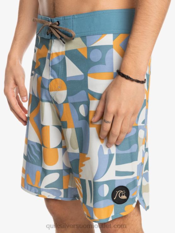 Quiksilver D6JJ1743 miehet ashley sininen hamppujousitettu kampasimpukka 19 boardshortsit