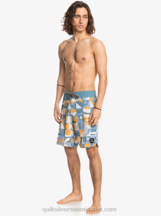 Quiksilver D6JJ1743 miehet ashley sininen hamppujousitettu kampasimpukka 19 boardshortsit