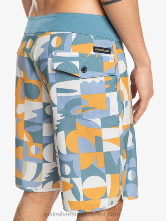 Quiksilver D6JJ1743 miehet ashley sininen hamppujousitettu kampasimpukka 19 boardshortsit