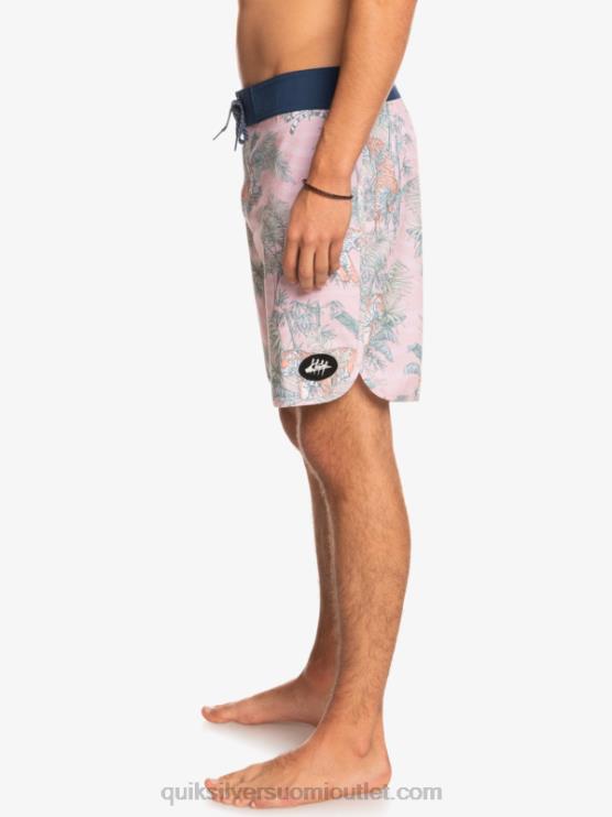 Quiksilver D6JJ1744 miehet g-land verhottu ruusu hamppujousitettu kampasimpukka 19 boardshortsit