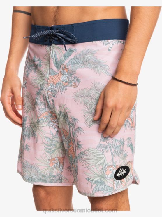 Quiksilver D6JJ1744 miehet g-land verhottu ruusu hamppujousitettu kampasimpukka 19 boardshortsit