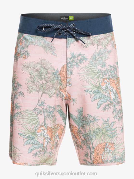 Quiksilver D6JJ1744 miehet g-land verhottu ruusu hamppujousitettu kampasimpukka 19 boardshortsit