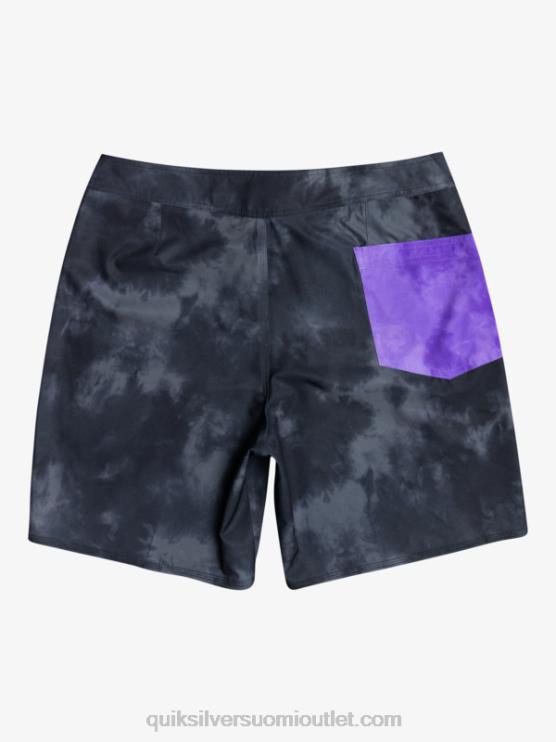 Quiksilver D6JJ1747 miehet musta surfsilk acid pesu 18 boardshortsit