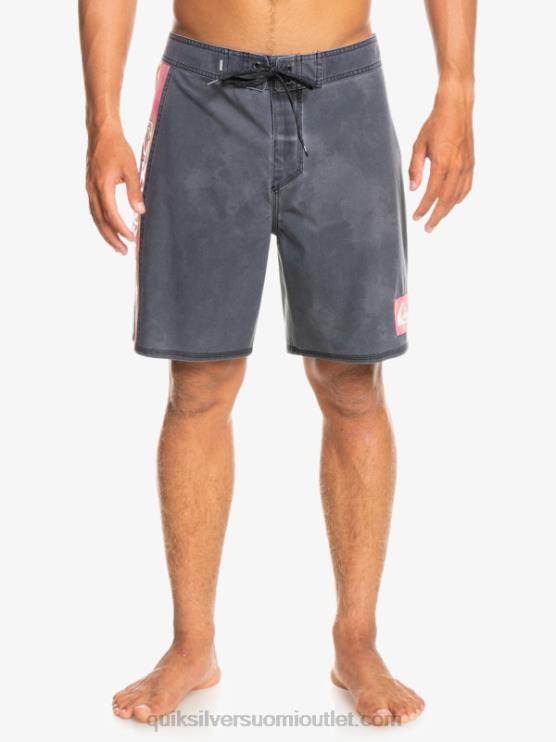 Quiksilver D6JJ1747 miehet musta surfsilk acid pesu 18 boardshortsit