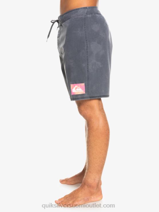 Quiksilver D6JJ1747 miehet musta surfsilk acid pesu 18 boardshortsit