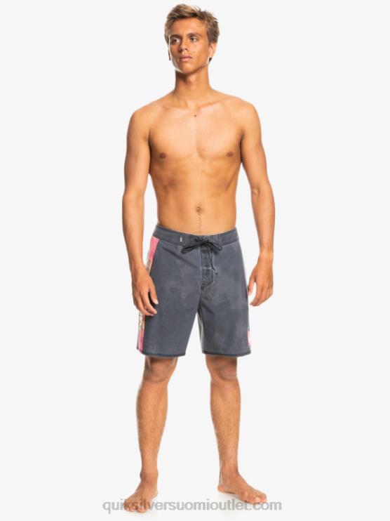 Quiksilver D6JJ1747 miehet musta surfsilk acid pesu 18 boardshortsit