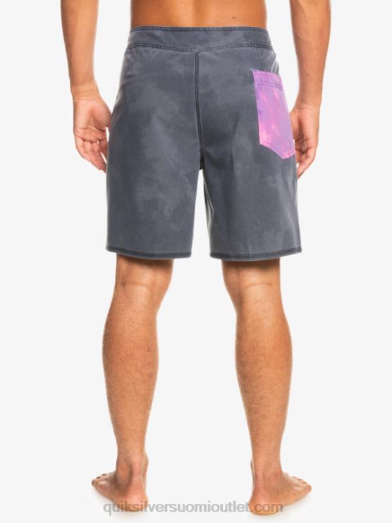 Quiksilver D6JJ1747 miehet musta surfsilk acid pesu 18 boardshortsit